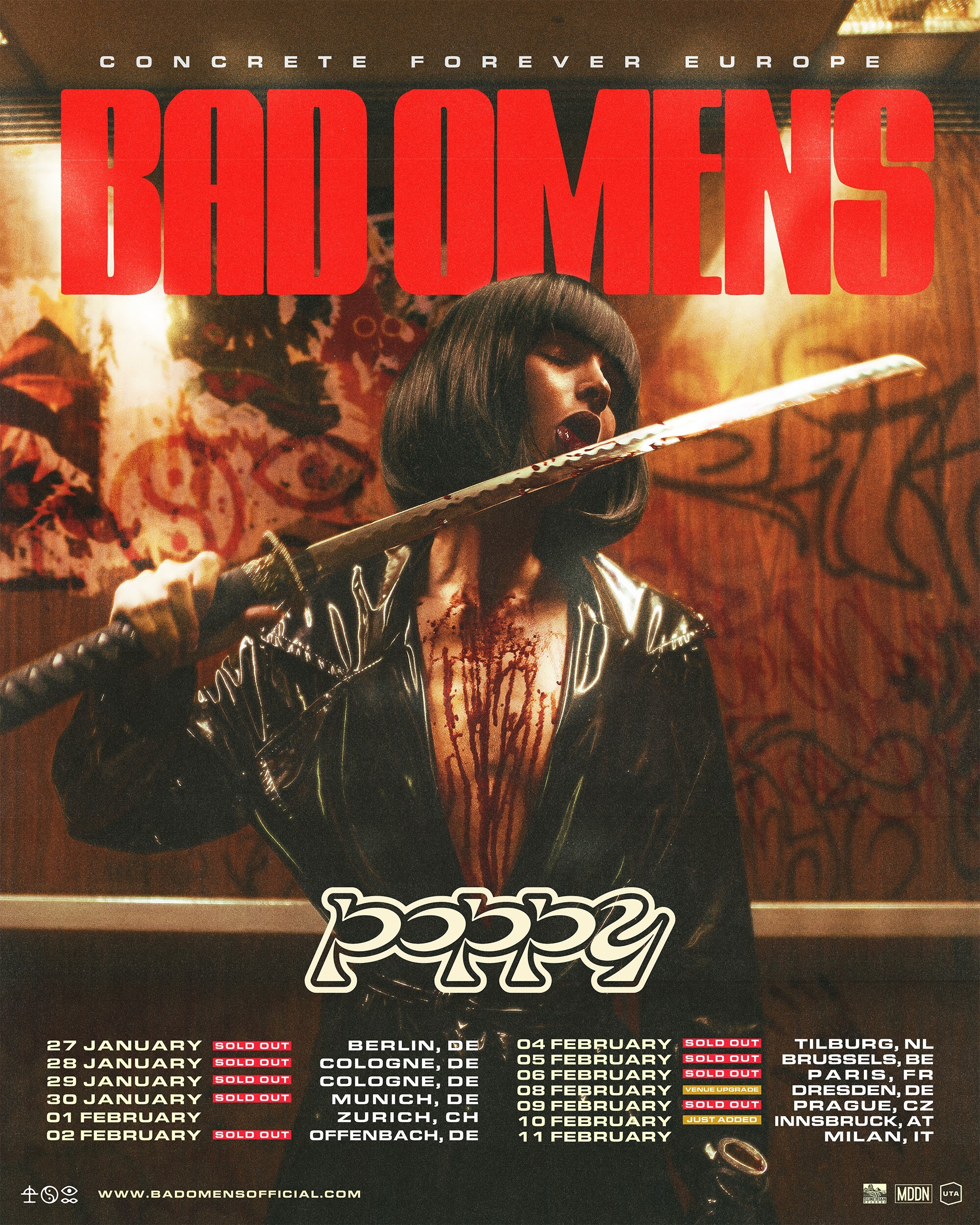 bad omens tour support