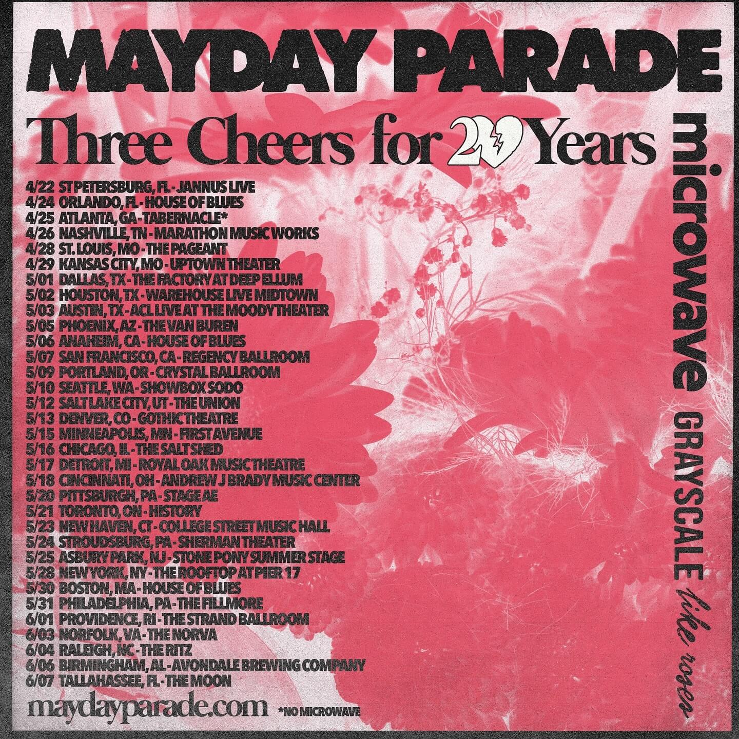 Mayday Parade tour