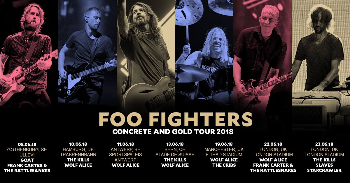 Foo Fighters Announce Support Acts European Tour Strife Mag