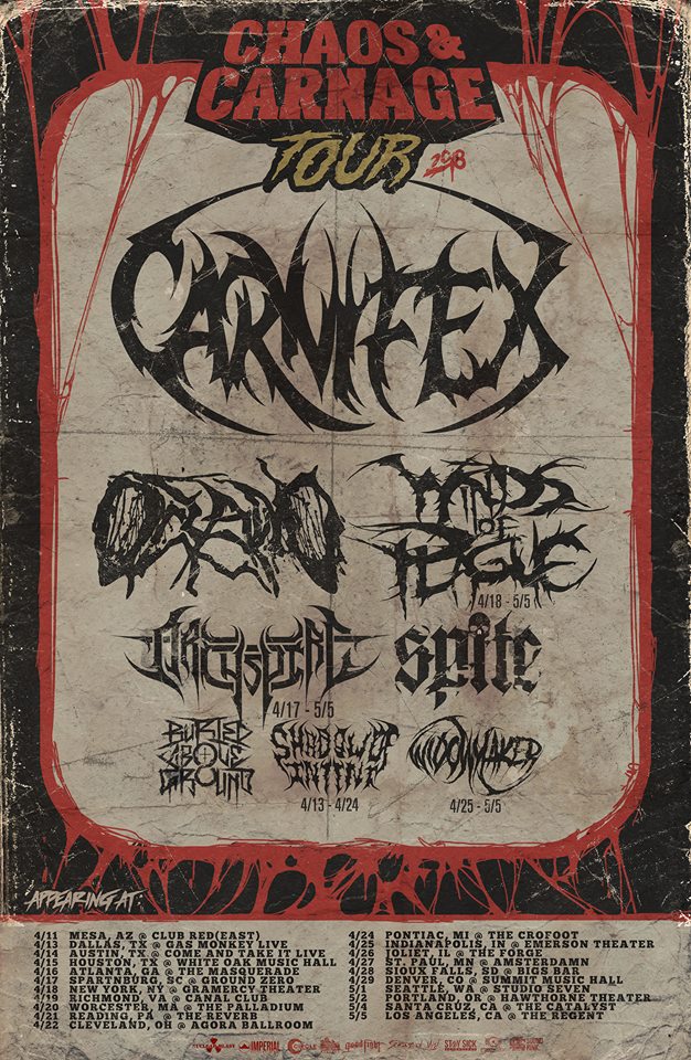 Carnifex Announce Massive Spring Tour With Brutal LineUp Strife Mag